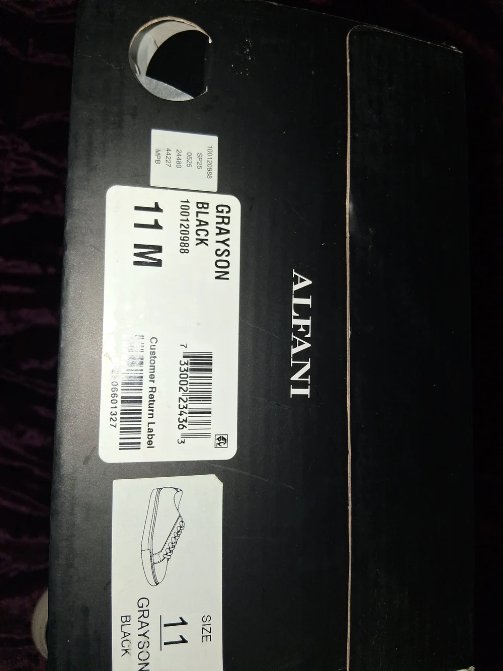 Alfani Grayson Black Men’s Boat Shoes